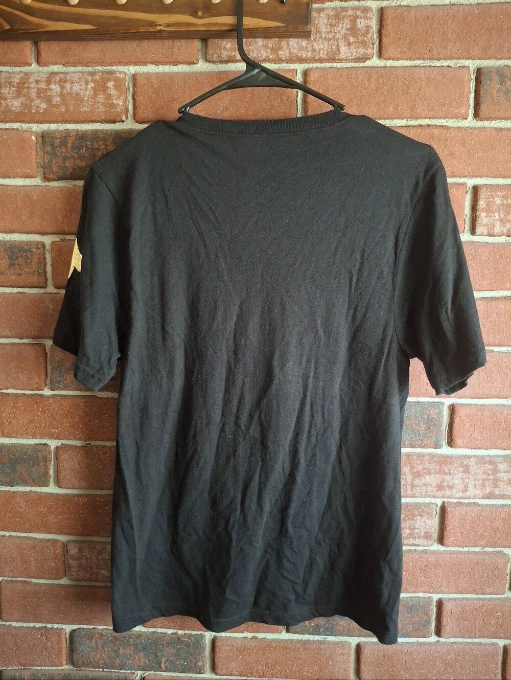 True Religion Black Short Sleeve V-Neck Tee